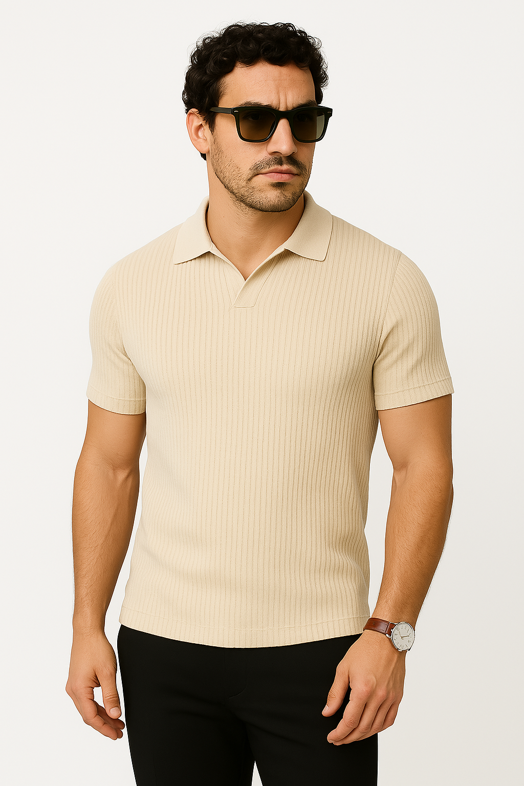 Polo Élégant - Beige