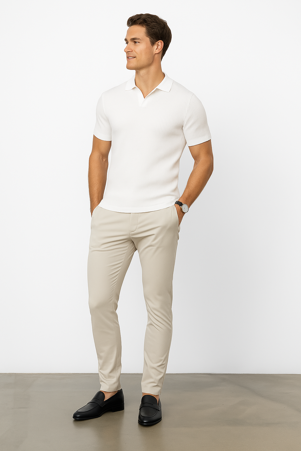 Pack de 6 - Polo Élégant Blanc