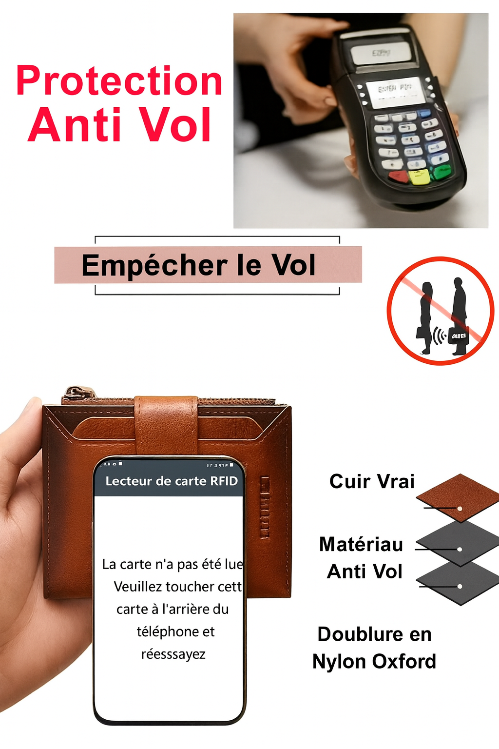 Portefeuille Blindé Anti Vol – Édition Pro