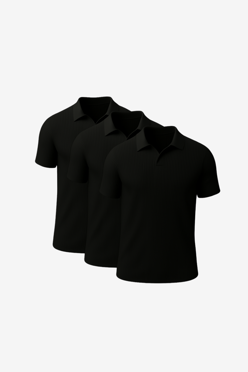 Pack de 3 - Polo Élégant Noir